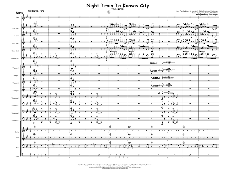 Night Train (arr. Eric Burger)