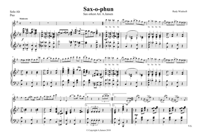 saxophun altoSax and saxorchestra parts (arr. A.H.Jansen)