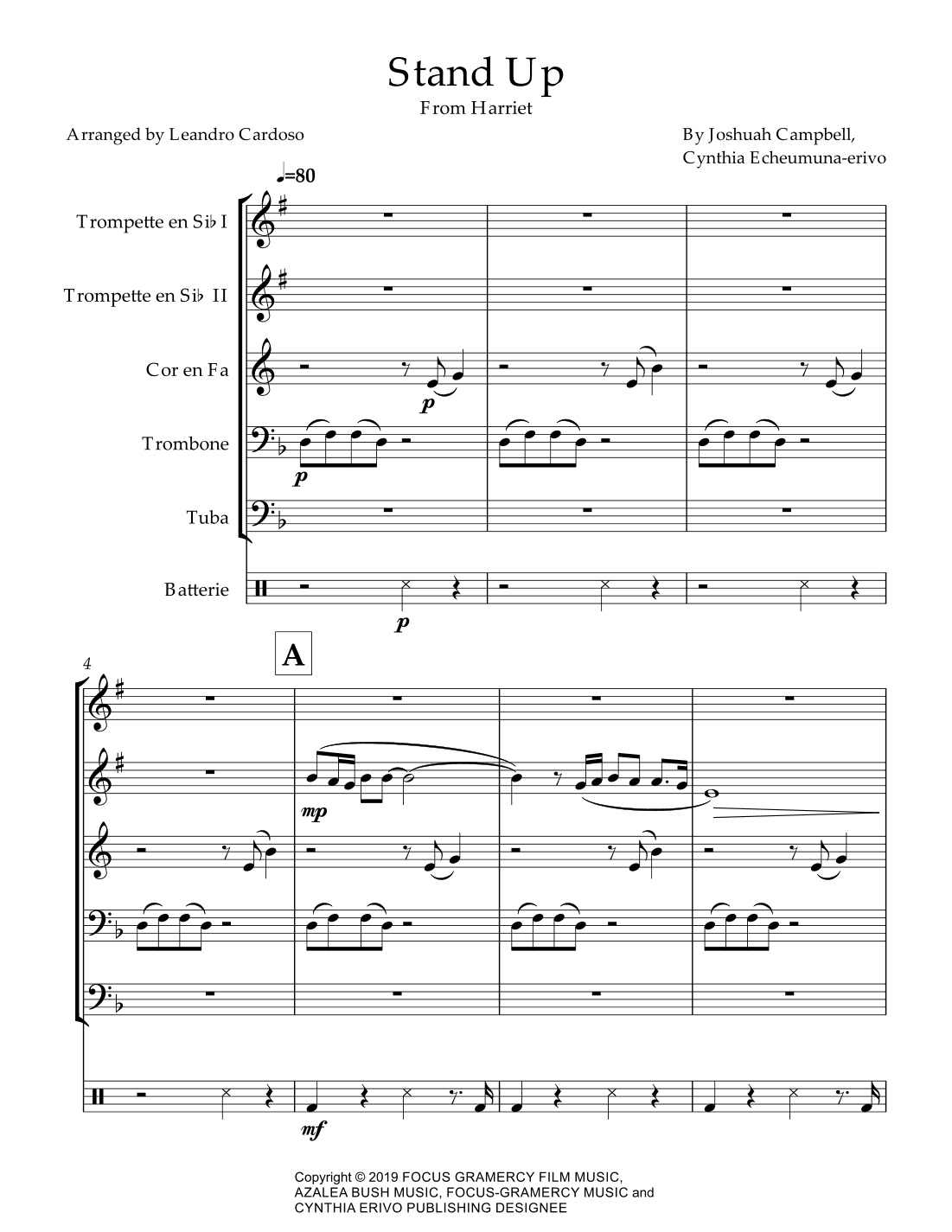 Stand Up (arr. Leandro Cardoso)