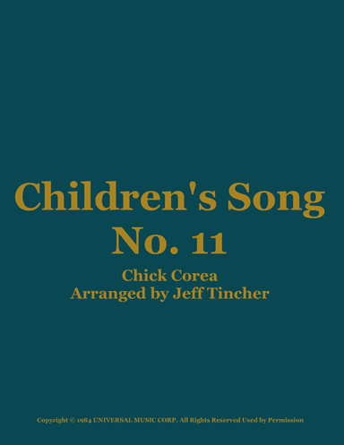 Children's Song No. 11 (arr. Jeff Tincher)