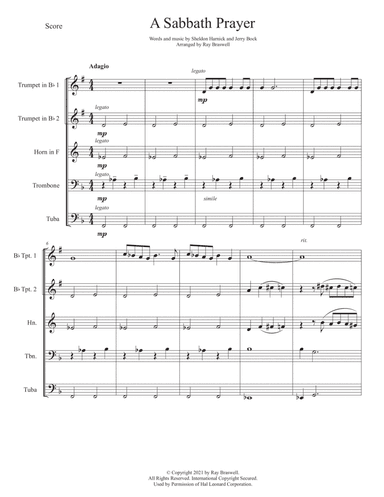 Fiddler On The Roof (show) (arr. Ray Braswell)
