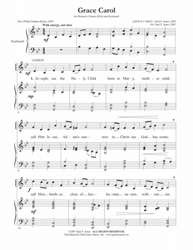 Grace Carol (SSA)