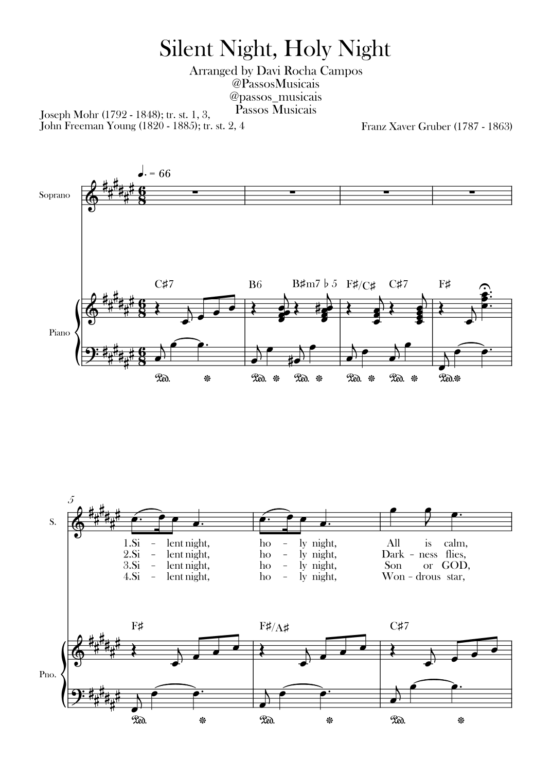 Silent Night, Holy Night (arr. Davi Rocha Campos)