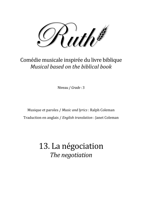 13. La négociation (The negotiation)