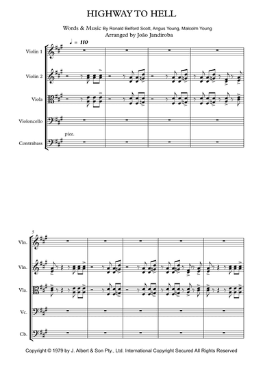 Highway To Hell (arr. João Lourenço Gama Jandiroba)