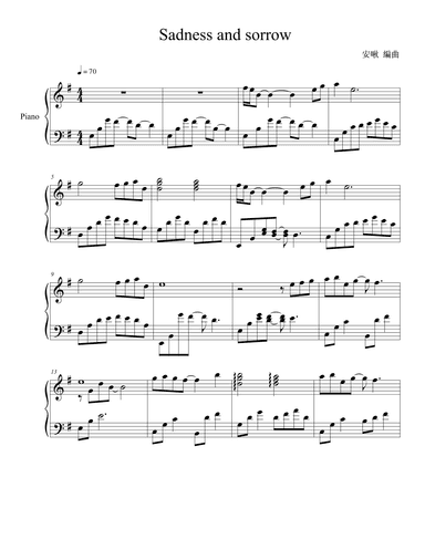 Sadness And Sorrow (arr. YU-HSIN LIN)