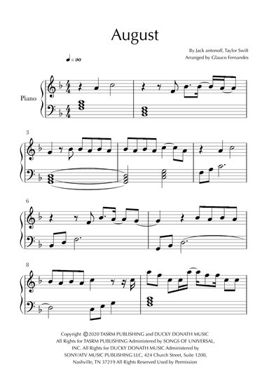 August (arr. Glauco Fernandes)