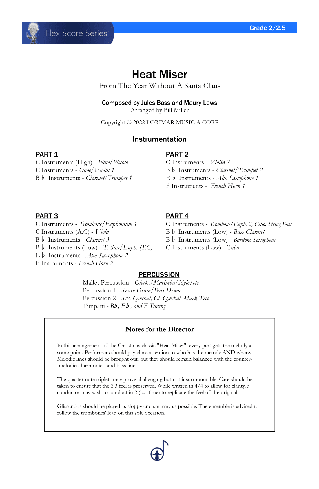 Heat Miser (arr. Bill Miller)