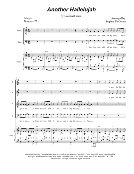 Another Hallelujah (arr. Stephen DeCesare)
