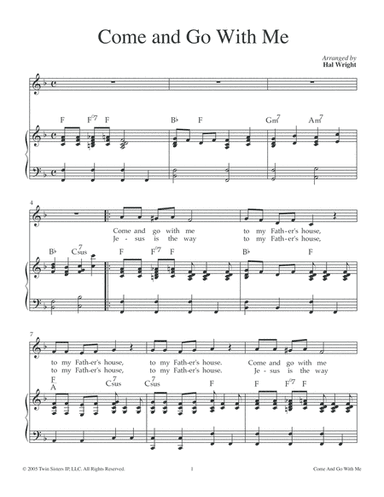Come And Go With Me (arr. Hal Wright)