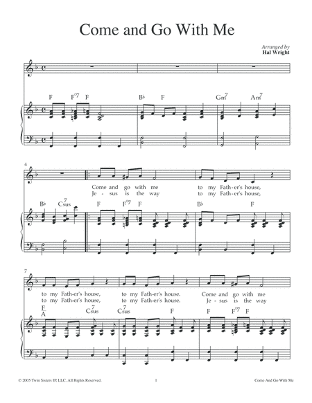 Come And Go With Me (arr. Hal Wright)