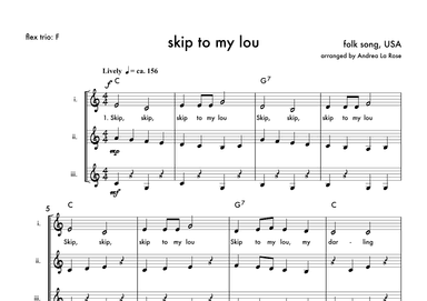 Skip to My Lou (arr. Andrea La Rose)
