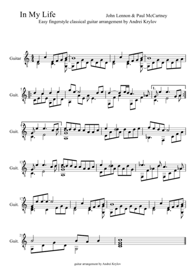 In My Life (arr. Andrei Krylov)