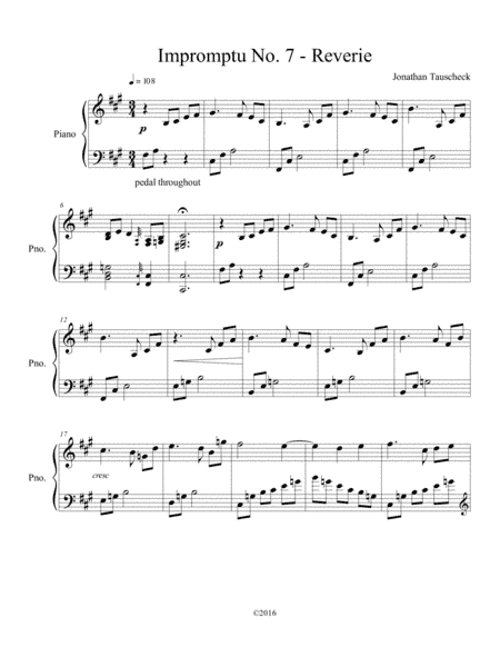Impromptu no. 7 - Reverie