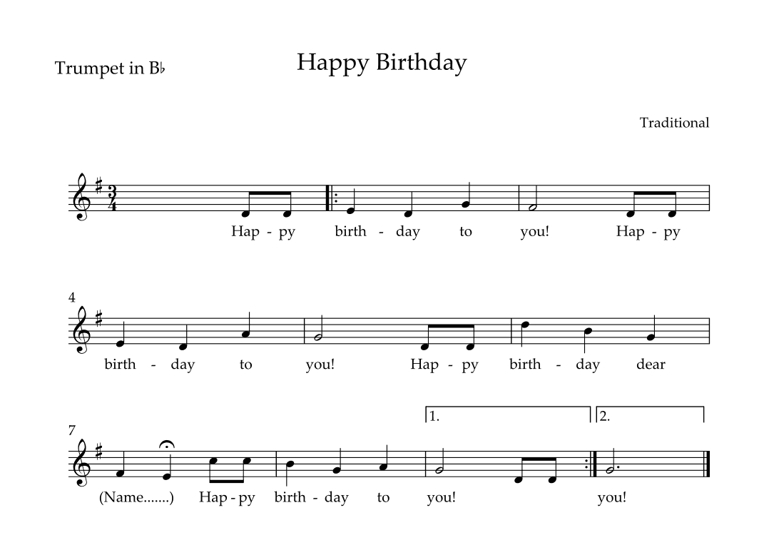 Happy Birthday (arr. Wesley S. SIlva)