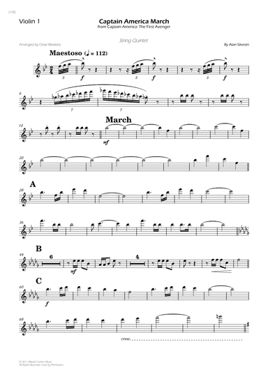 Captain America March (arr. César Madeira)