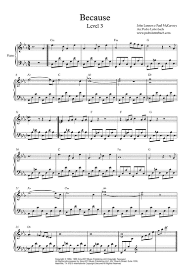 Because (arr. Pedro Lutterbach)