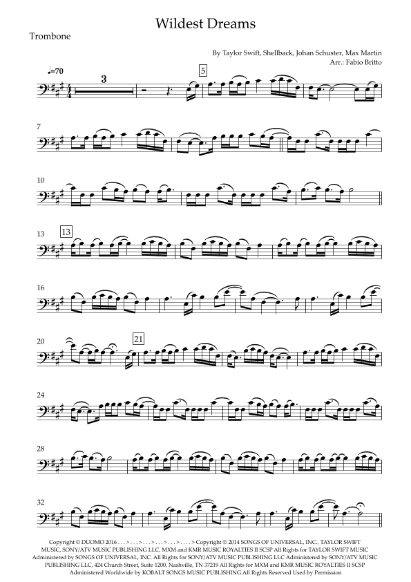 Wildest Dreams (arr. Fabio Britto)