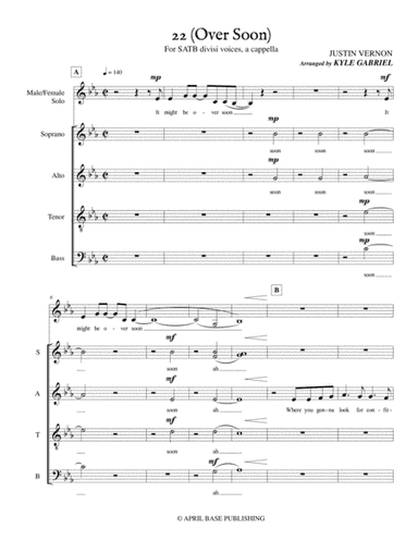 22 Over S??n (arr. Kyle Gabriel)