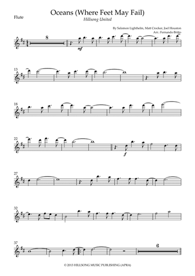 Oceans (where Feet May Fail) (arr. Fernando Britto)