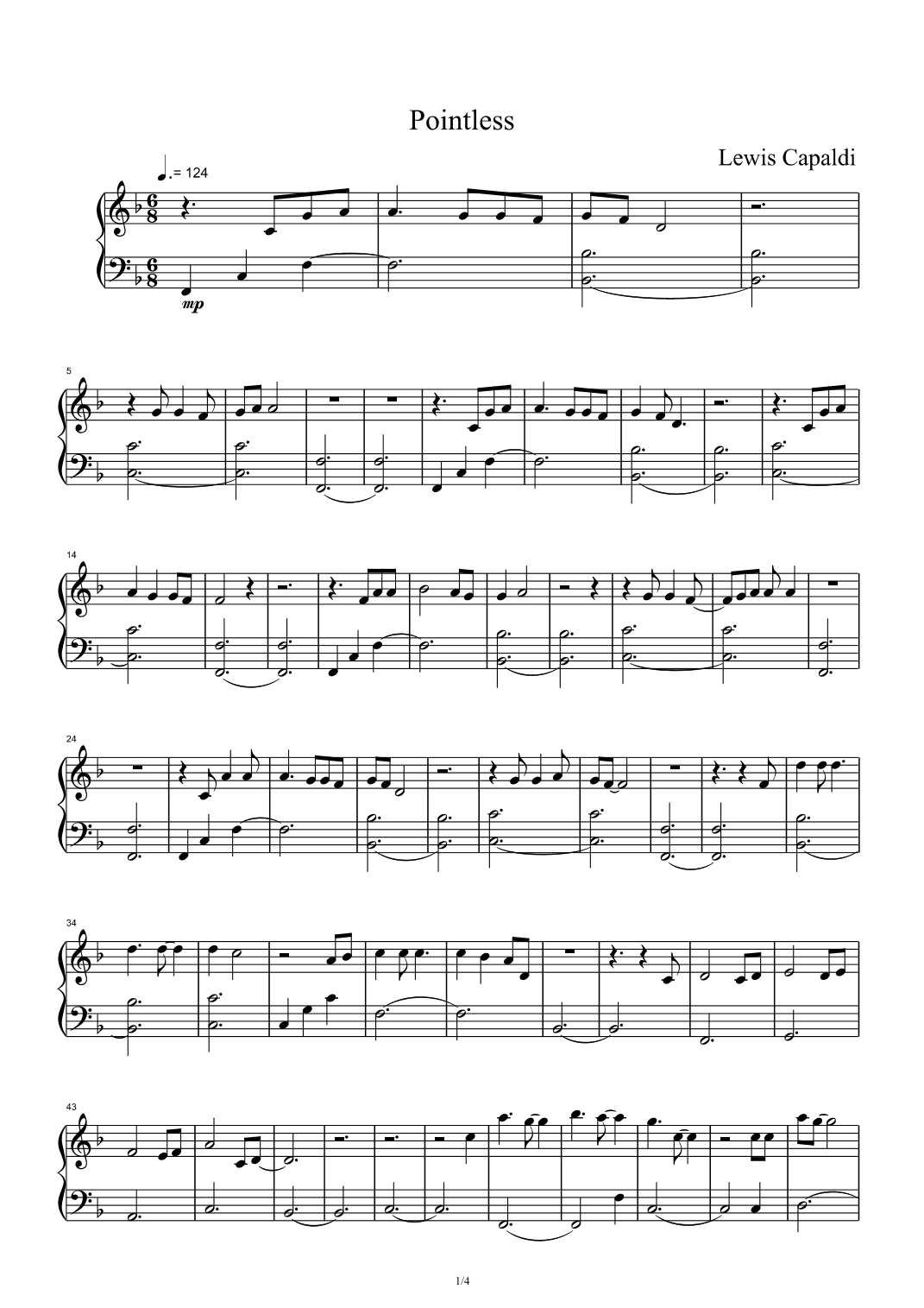 Pointless (arr. Lewis Capaldi)