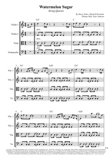 Watermelon Sugar (arr. Wesley S. SIlva)