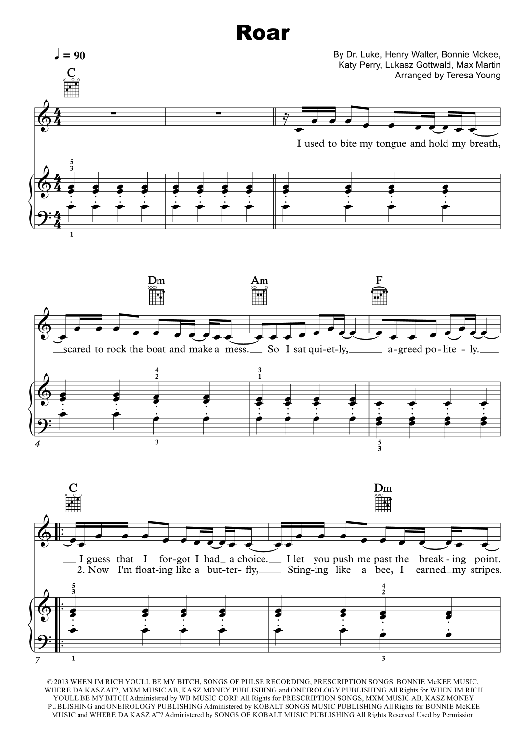 Roar (arr. Teresa Young)