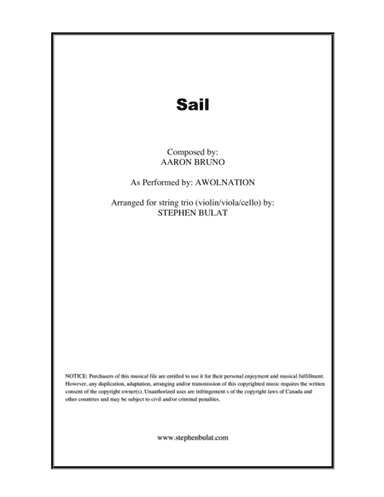 Sail (arr. Stephen Bulat)