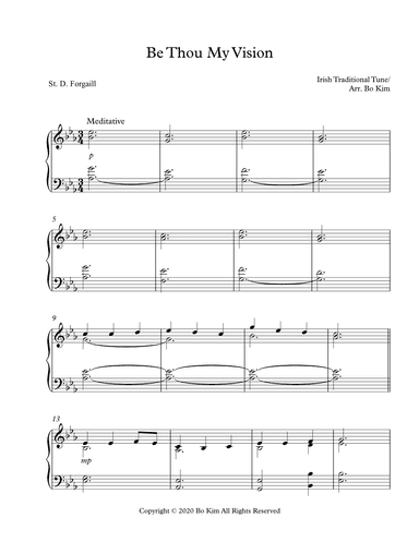 Prayer of St. Patrick (Be Thou My Vision) (arr. Bo Kim)
