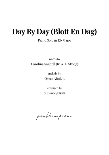 Day By Day (Blott En Dag) (arr. Paul Kim)