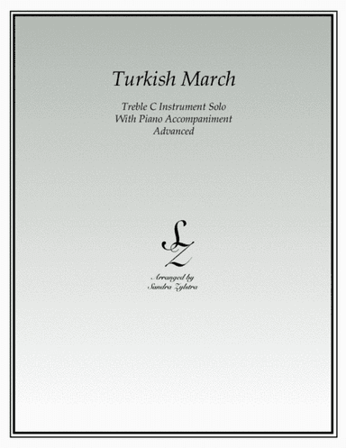 Turkish March (treble C instrument solo) (arr. Sandra Zylstra)