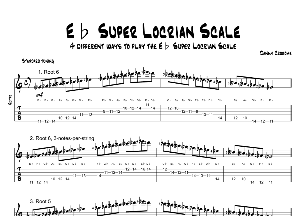 Eb Super Locrian Scale (4 Ways to Play)