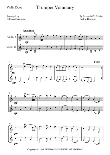 Trumpet Voluntary (arr. Gildson Cerqueira)