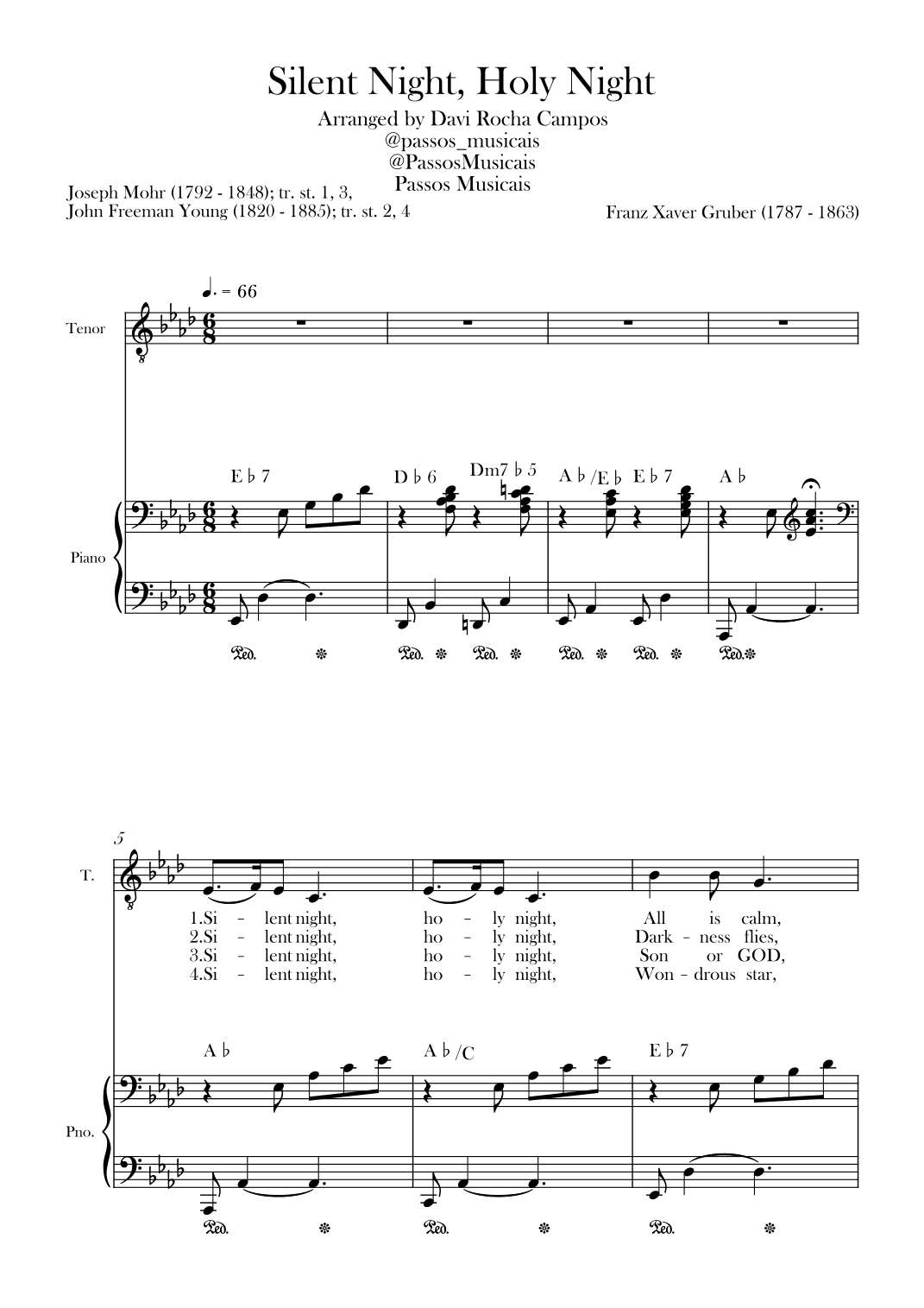 Silent Night, Holy Night (arr. Davi Rocha Campos)