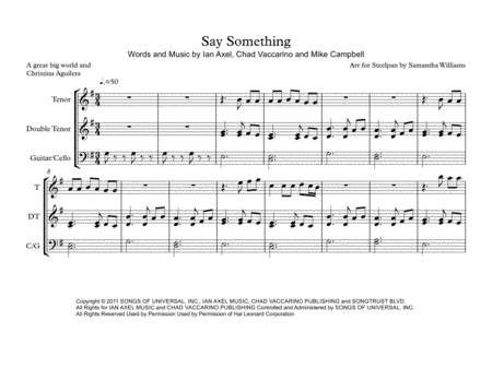 Say Something (arr. Samantha Williams)