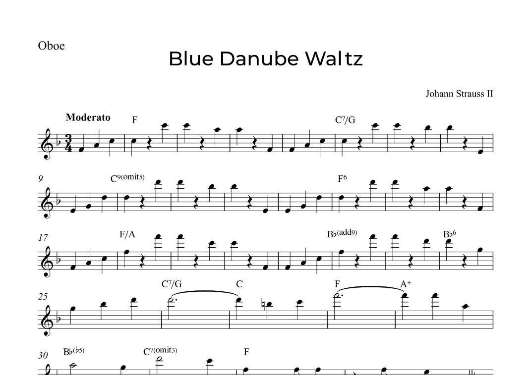 Blue Danube Waltz (arr. Alex Nunes Rodrigues)