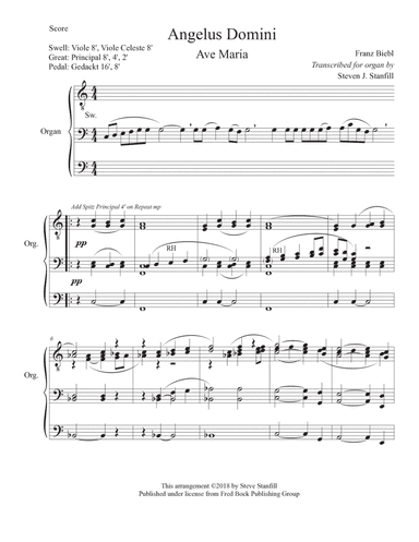 Angelus Domini (Ave Maria) Organ Solo (arr. Steven Stanfill)