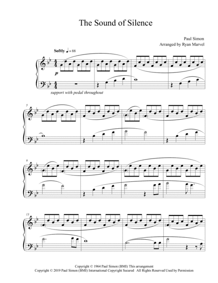 The Sound Of Silence (arr. Ryan Marvel)