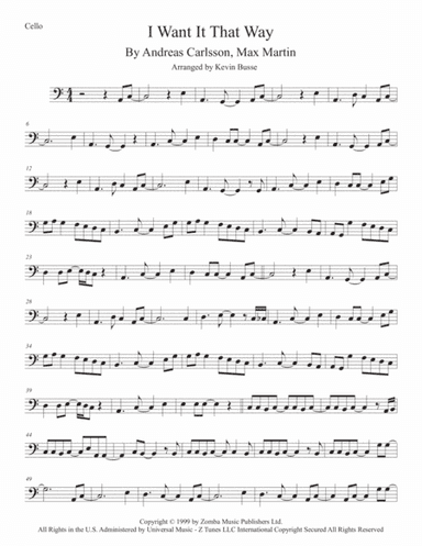 I Want It That Way (arr. Kevin Busse)