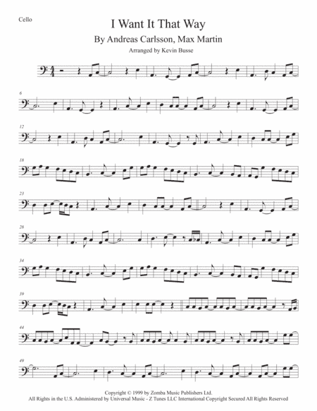 I Want It That Way (arr. Kevin Busse)