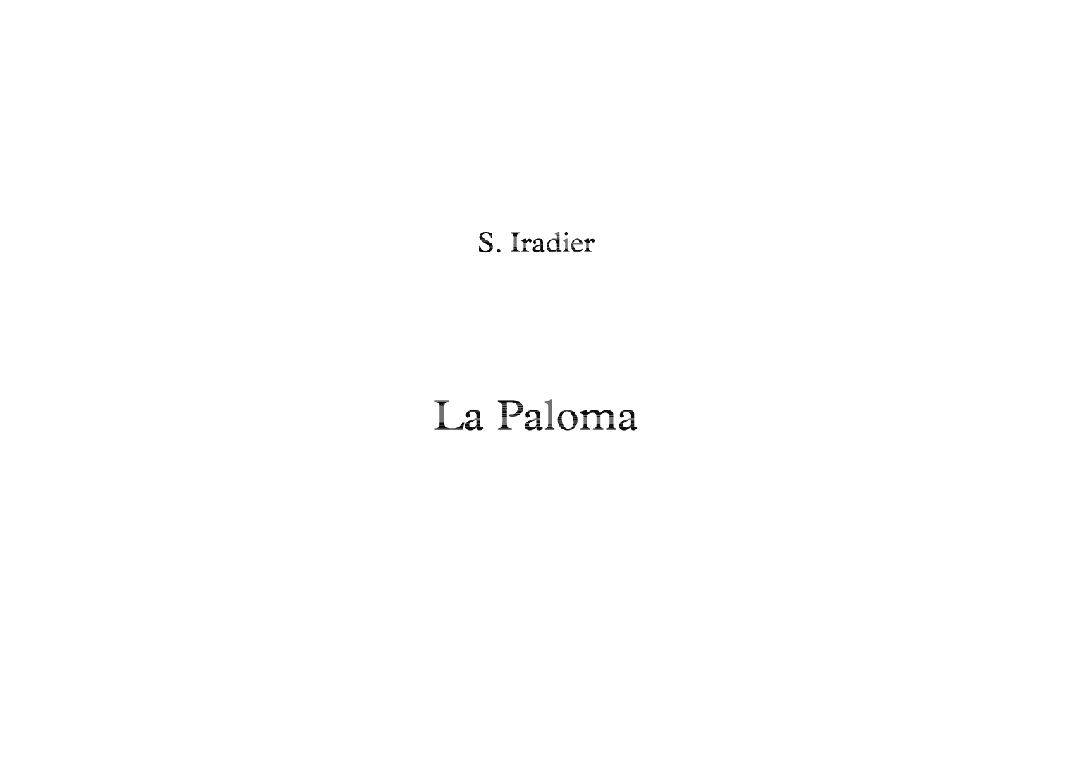 La Paloma (arr. Percussion Ensemble Collective)