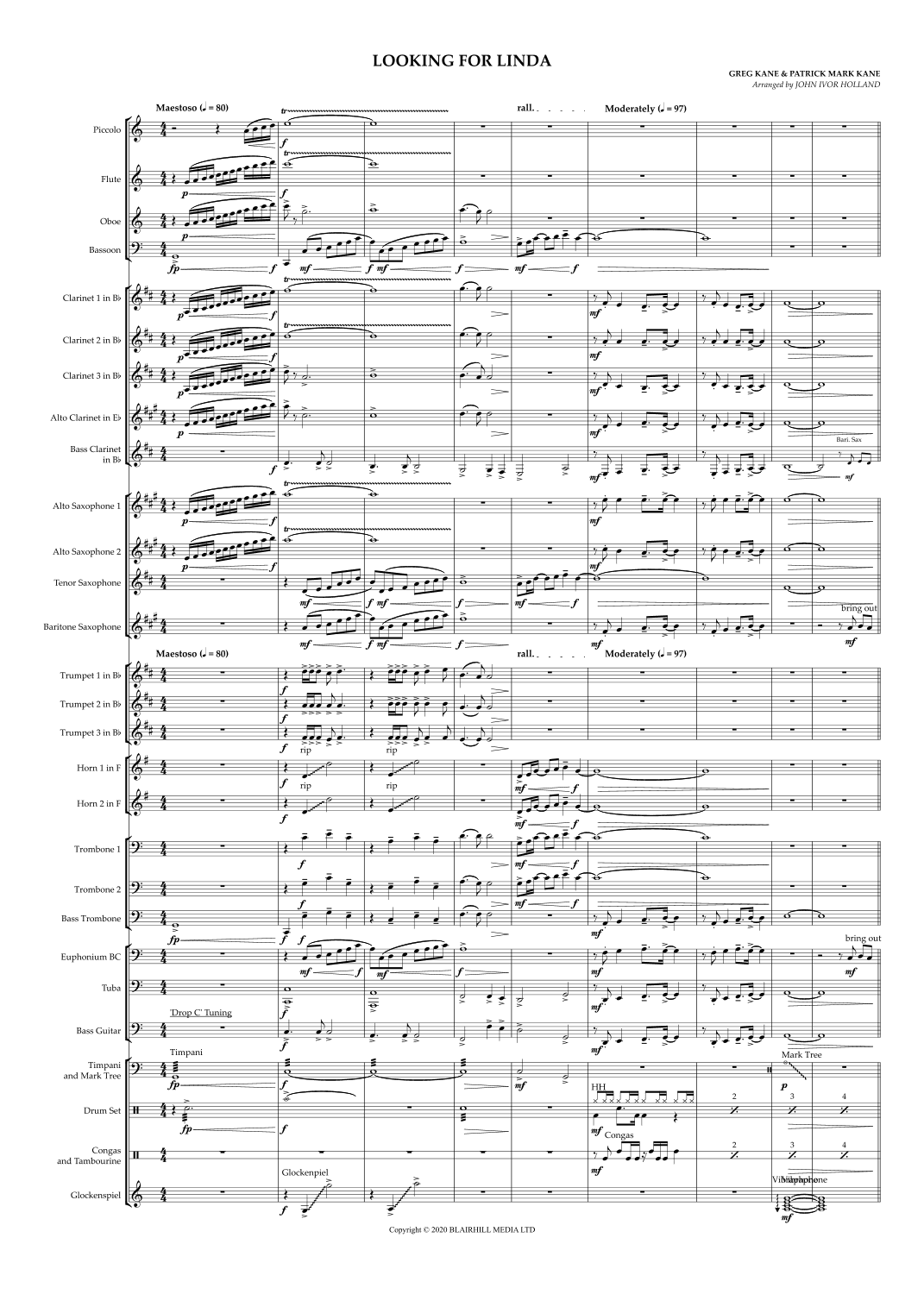 Looking For Linda (arr. John Ivor Holland)