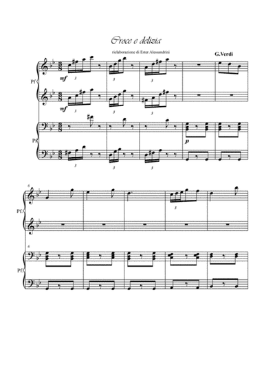 Traviata: Croce e delizia. Piano 4 hands (arr. Ester Alessandrini)