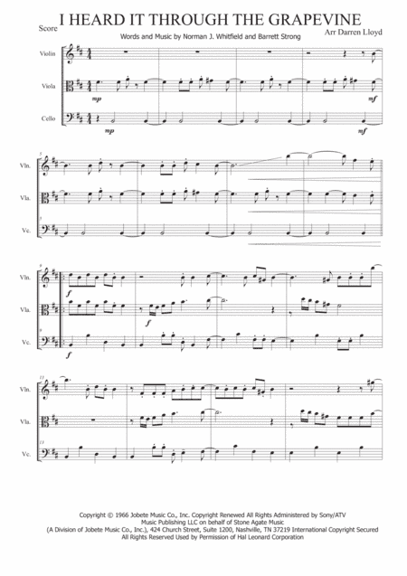 I Heard It Through The Grapevine (arr. Darren Lloyd)