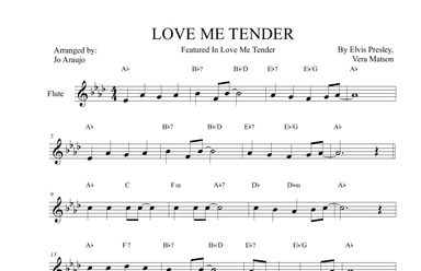 Love Me Tender (arr. JO ARAÚJO)