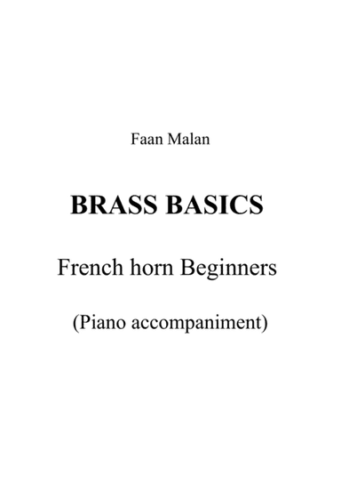 BRASS BASICS - French horn Beginners (Piano accompaniment)