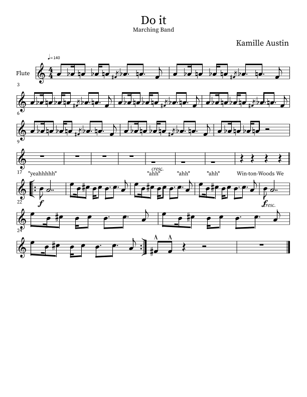 Do It (arr. Kamille Austin)