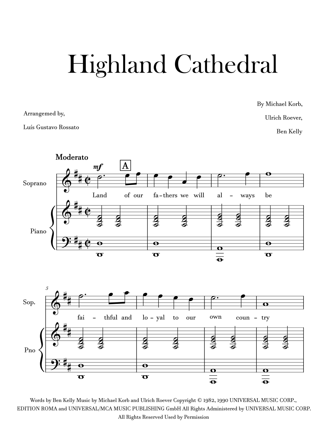 Highland Cathedral (arr. Luís Gustavo Rossato)