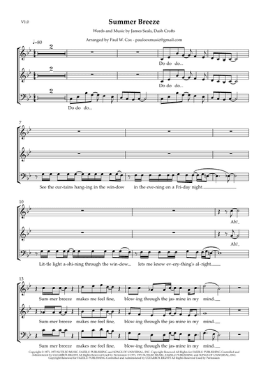 Summer Breeze (arr. Paul W. Cox)