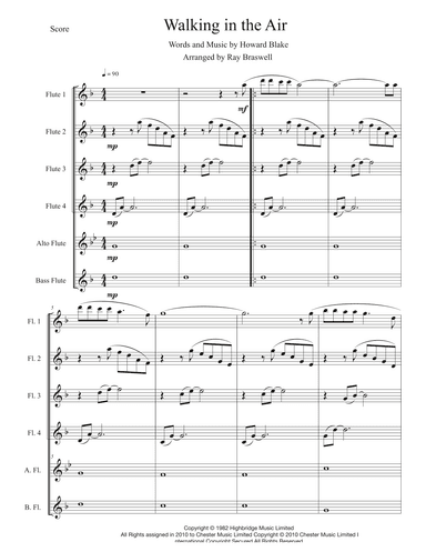Walking In The Air (arr. Ray Braswell)